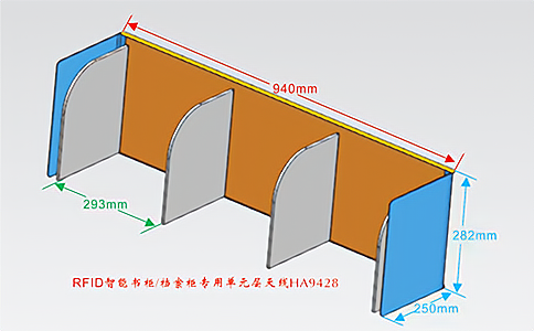 RFID工业高频HF智能书柜/档案柜专用天线HA9428